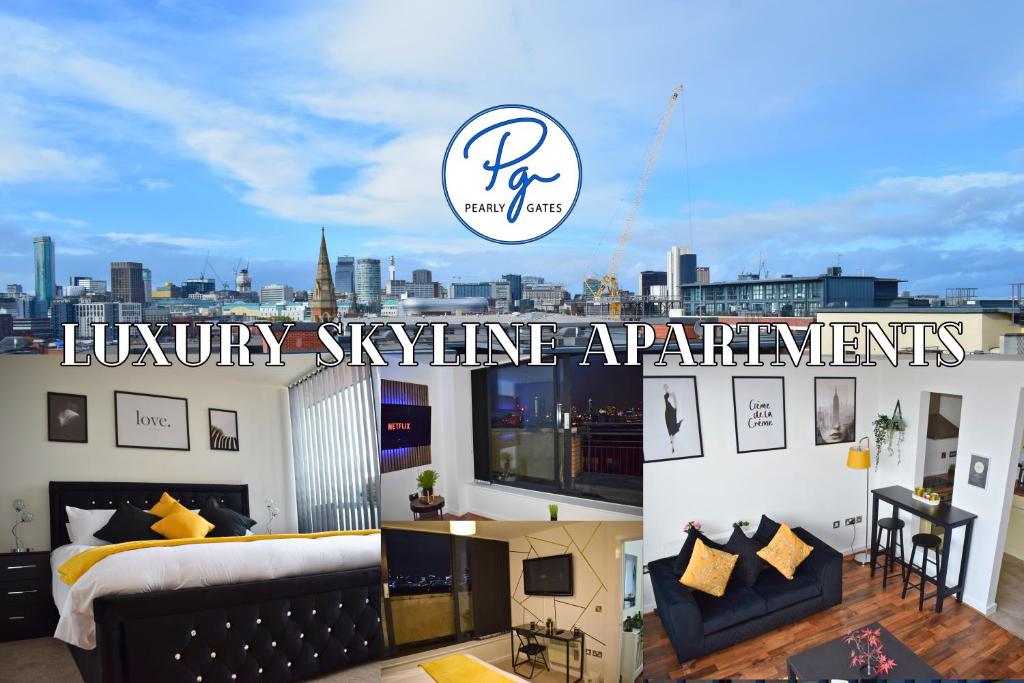 Skyline Views - Penthouse - Balcony - FREE extra 2 hours - Free Secure Parking - Netflix - Super King Size Bed