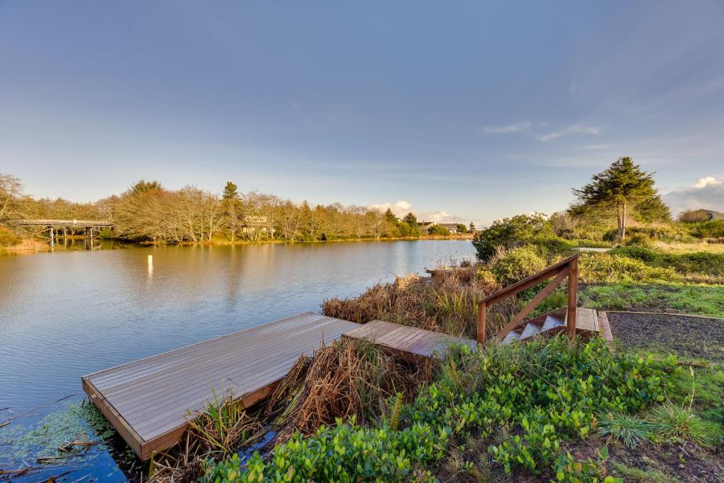 Canal-Front Home in Ocean Shores with Dock and Views!